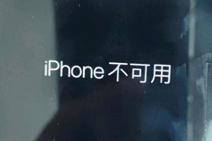 金堂苹果服务网点分享锁屏界面显示“iPhone 不可用”如何解决 