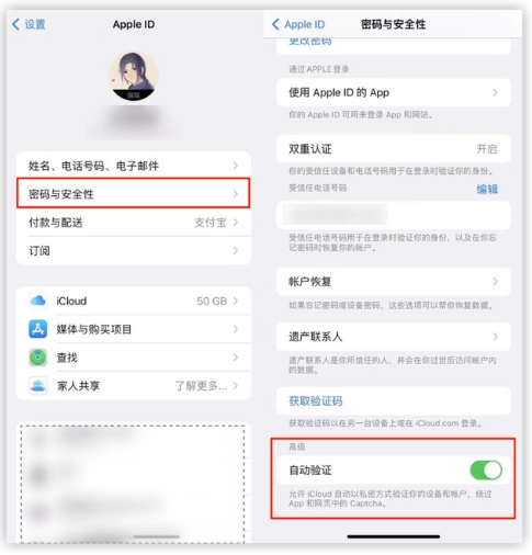 金堂苹果手机维修分享iOS 16 自动验证功能开启方法 